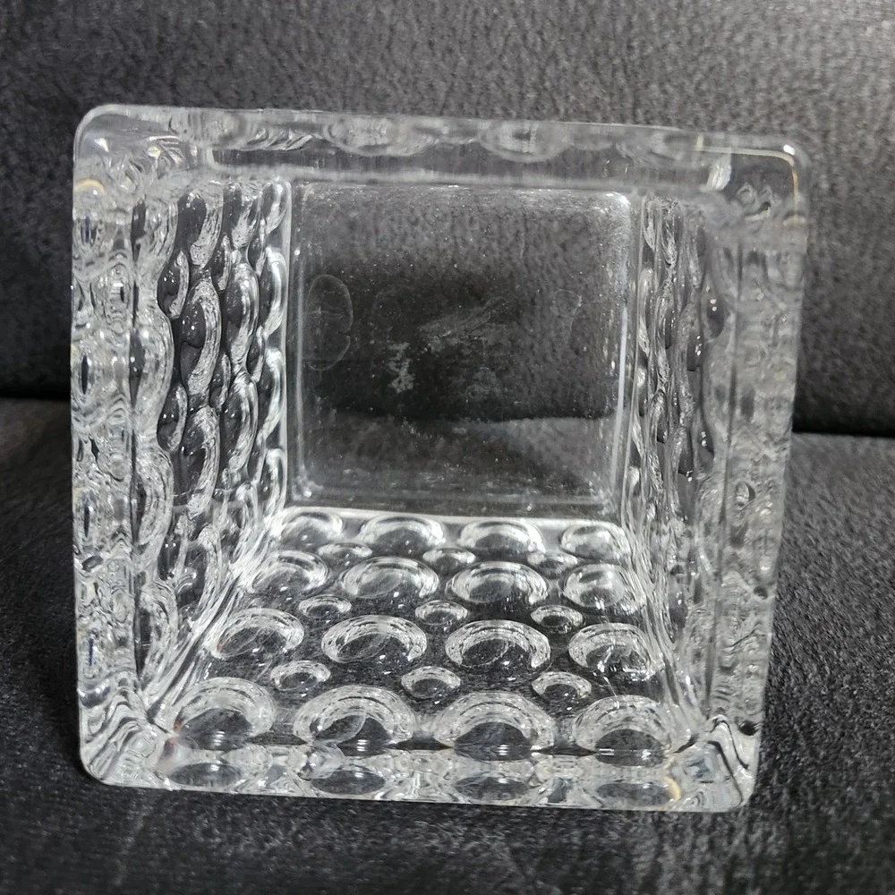 Villeroy and Boch Crystal Votive Candle Holder Reflections Square Hobnail